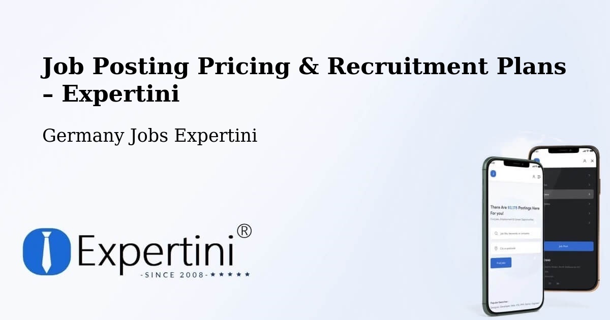 Job Posting Pricing & Recruitment Plans – Plau Am See - Plau Am See, Germany Jobs Expertini